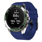 For Garmin 22mm Silicone Canvas Quick Release Watch Band(Royal Blue) - 1