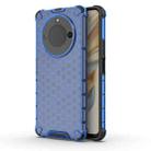 For Honor X60 Honeycomb Shockproof Phone Case(Blue) - 1