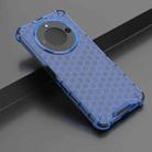 For Honor X60 Honeycomb Shockproof Phone Case(Blue) - 2