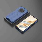 For Honor X60 Honeycomb Shockproof Phone Case(Blue) - 3