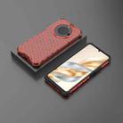 For Honor X60 Honeycomb Shockproof Phone Case(Red) - 3