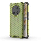 For Honor X60 Pro Honeycomb Shockproof Phone Case(Green) - 1