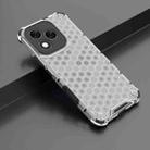 For Honor 400 Lite Honeycomb Shockproof Phone Case(White) - 2