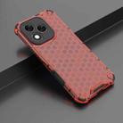 For Honor 400 Lite Honeycomb Shockproof Phone Case(Red) - 2