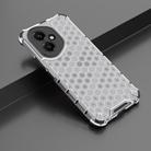 For Honor 400 Global 156.5mm Honeycomb Shockproof Phone Case(White) - 2
