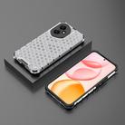 For Honor 400 Global 156.5mm Honeycomb Shockproof Phone Case(White) - 3