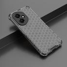 For Honor 400 Global 156.5mm Honeycomb Shockproof Phone Case(Black) - 2