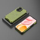For Honor 400 Global 156.5mm Honeycomb Shockproof Phone Case(Green) - 3