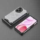 For Honor 400 Pro Global 160.8mm Honeycomb Shockproof Phone Case(White) - 3