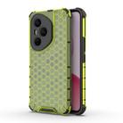 For Honor 400 Pro Global 160.8mm Honeycomb Shockproof Phone Case(Green) - 1