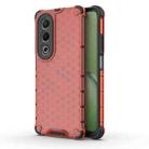 For OPPO K12x 5G Global Honeycomb Shockproof Phone Case(Red) - 1