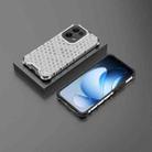 For OPPO Reno13 5G Global Honeycomb Shockproof Phone Case(White) - 2
