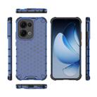 For OPPO Reno13 5G Global Honeycomb Shockproof Phone Case(Blue) - 3