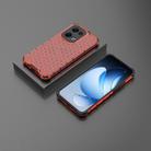 For OPPO Reno13 5G Global Honeycomb Shockproof Phone Case(Red) - 2