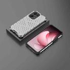 For OPPO Reno13 Pro 5G Global Honeycomb Shockproof Phone Case(White) - 2