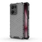 For OPPO Reno13 Pro 5G Global Honeycomb Shockproof Phone Case(Black) - 1