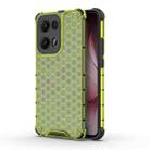 For OPPO Reno13 Pro 5G Global Honeycomb Shockproof Phone Case(Green) - 1