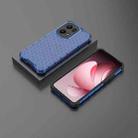 For OPPO Reno13 Pro 5G Global Honeycomb Shockproof Phone Case(Blue) - 2