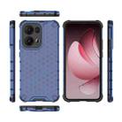 For OPPO Reno13 Pro 5G Global Honeycomb Shockproof Phone Case(Blue) - 3