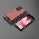 For OPPO Reno13 Pro 5G Global Honeycomb Shockproof Phone Case(Red) - 2