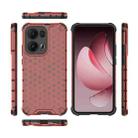 For OPPO Reno13 Pro 5G Global Honeycomb Shockproof Phone Case(Red) - 3