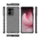 For OPPO Reno13 F 5G Global Honeycomb Shockproof Phone Case(Black) - 3