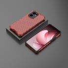 For OPPO Reno13 F 5G Global Honeycomb Shockproof Phone Case(Red) - 2