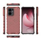 For OPPO Reno13 F 5G Global Honeycomb Shockproof Phone Case(Red) - 3