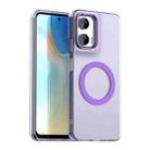 For Motorola Moto G35 Candy Magsafe PC Hybrid TPU Phone Case(Purple) - 1