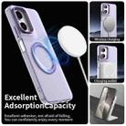 For Motorola Moto G35 Candy Magsafe PC Hybrid TPU Phone Case(Purple) - 3