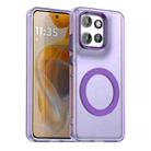 For Motorola Edge 50 Neo Candy Magsafe PC Hybrid TPU Phone Case(Purple) - 1