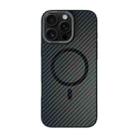 For iPhone 16 Pro Carbon Fiber MagSafe Magnetic Phone Case(Black) - 1