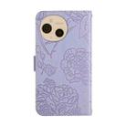 For Sharp Aquos sense9 Skin Feel Butterfly Embossed Flip Leather Phone Case(Purple) - 3