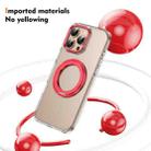 For iPhone 16 Pro Max Ice-Cold Rotating Ring Holder PC MagSafe Phone Case(Red) - 2