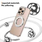 For iPhone 16 Pro Max Ice-Cold Rotating Ring Holder PC MagSafe Phone Case(Silver) - 2