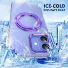 For iPhone 16 Plus Ice-Cold Rotating Ring Holder PC MagSafe Phone Case(Purple) - 3