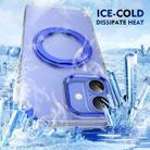 For iPhone 16 Ice-Cold Rotating Ring Holder PC MagSafe Phone Case(Blue) - 3