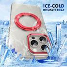 For iPhone 15 Pro Ice-Cold Rotating Ring Holder PC MagSafe Phone Case(Red) - 3