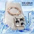 For iPhone 15 Pro Ice-Cold Rotating Ring Holder PC MagSafe Phone Case(Desert Gold) - 3