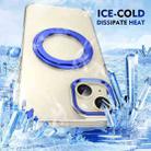 For iPhone 15 Ice-Cold Rotating Ring Holder PC MagSafe Phone Case(Blue) - 3