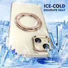 For iPhone 15 Ice-Cold Rotating Ring Holder PC MagSafe Phone Case(Desert Gold) - 3