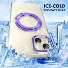 For iPhone 15 Ice-Cold Rotating Ring Holder PC MagSafe Phone Case(Purple) - 3