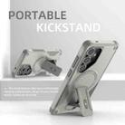 For Samsung Galaxy S24+ 5G / S25+ 5G Armor MagSafe Holder PC Hybrid TPU Phone Case(Grey) - 2