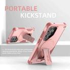 For Samsung Galaxy S24+ 5G / S25+ 5G Armor MagSafe Holder PC Hybrid TPU Phone Case(Pink) - 2