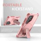 For Samsung Galaxy S25 Ultra 5G Armor MagSafe Holder PC Hybrid TPU Phone Case(Pink) - 2