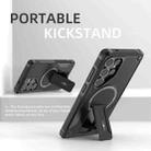 For Samsung Galaxy S25 Ultra 5G Armor MagSafe Holder PC Hybrid TPU Phone Case(Black) - 2