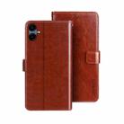 For Samsung Galaxy A06 4G idewei Crazy Horse Texture Leather Phone Case(Brown) - 1