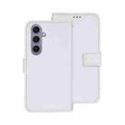 For Samsung Galaxy S25+ 5G idewei Crazy Horse Texture Leather Phone Case(White) - 1