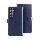 For Samsung Galaxy S25+ 5G idewei Crazy Horse Texture Leather Phone Case(Blue) - 1