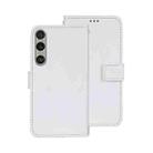 For Sony Xperia 1 VI idewei Crazy Horse Texture Leather Phone Case(White) - 1